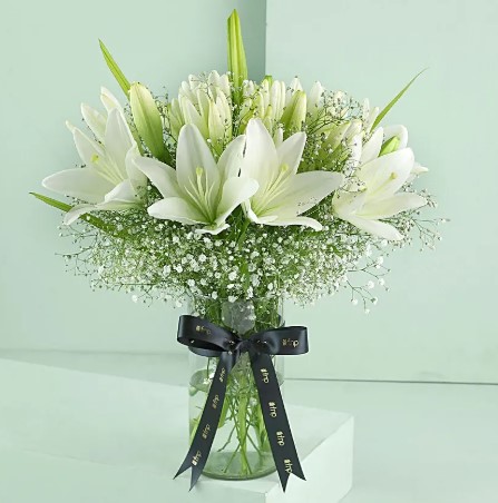 Serene Lilies With Guitarist Symphony Gift 10 to 15 Min
