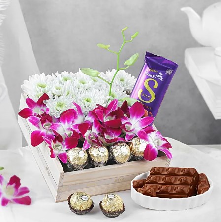 Divine Orchid with Chocolaty Treasures