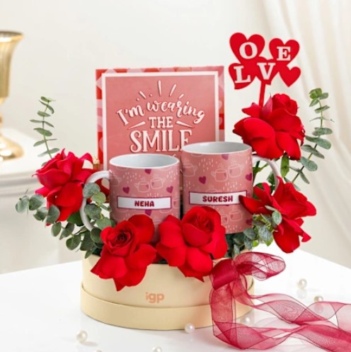 Personalized Love And Smiles Hamper