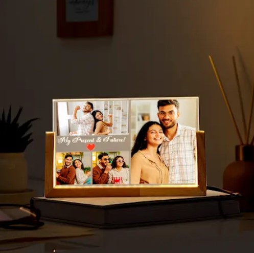 Personalized Forever Together LED Acrylic Photo Frame