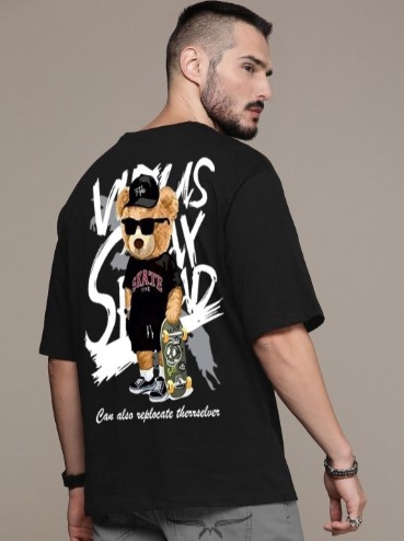 Manlino Unisex Printed Oversized T-shirt