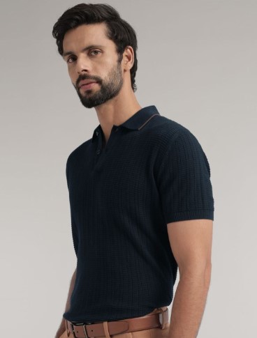 Andamen Men Cotton Melange Polo T-shirt