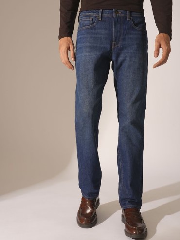 SELECTED Men Straight Fit Light Fade Stretchable Jeans