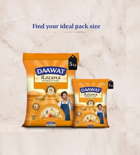 Daawat Rozana Super Basmati Rice - 1 kg