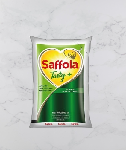 Saffola Tasty + Refined Rice Bran & Corn Blended Cooking Oil