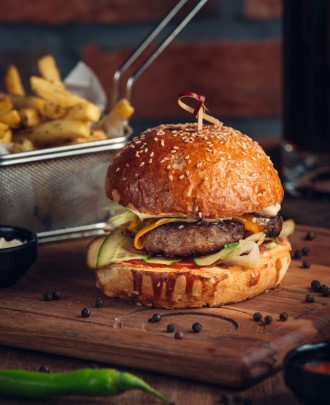Veg Makhani Burst Burger