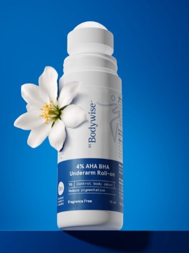 Be Bodywise 4% AHA BHA Underarm Roll-On - Flora - 75ml