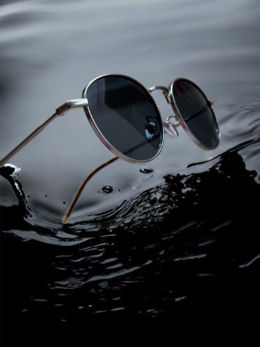 The Lifestyle Co. Unisex Round Sunglasses With UV Protected Lens RD 2339 silver