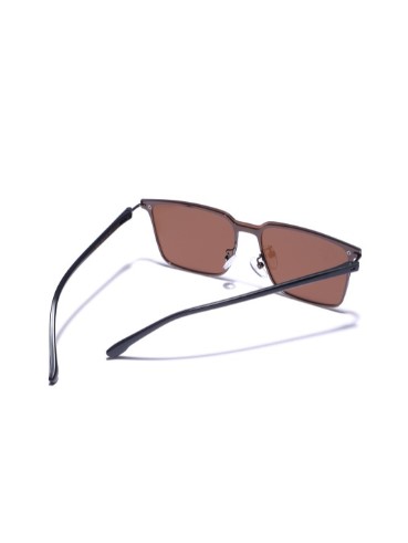 Black Toned with Brown Polarised lens Wayfarer Sunglass